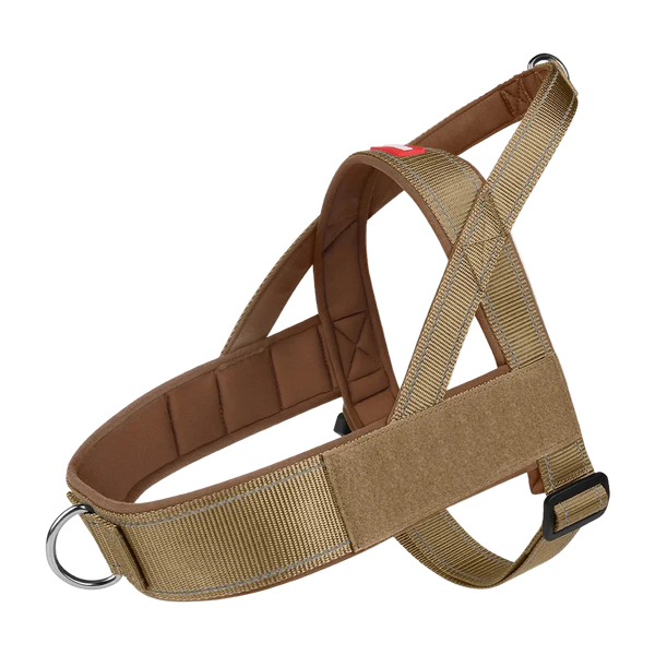 Harnais Chien Anti Traction Anti Fugue marron