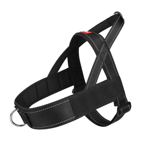 Harnais Chien Anti Traction Anti Fugue noir