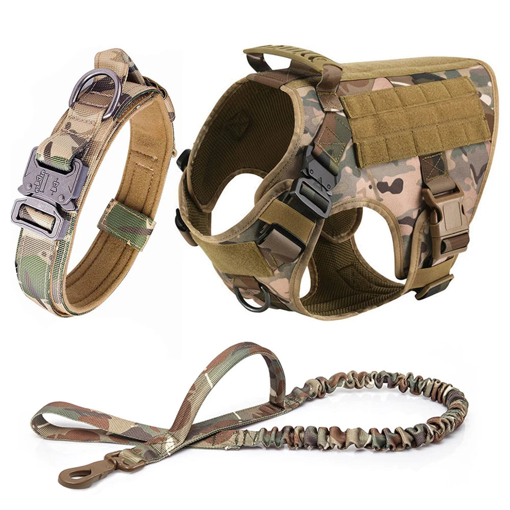 Harnais Tactique Chien Pochettes