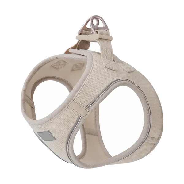 Harnais chiot respirant multicolore, coloris beige