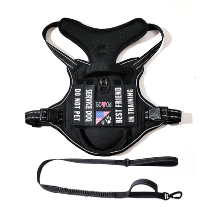 Harnais Tactique Chien Patchs