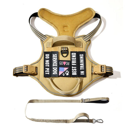 Harnais Tactique Chien Patchs