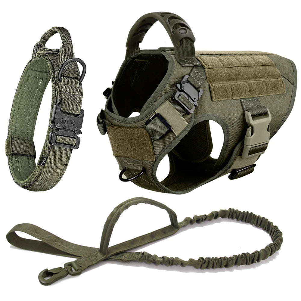 Harnais Tactique Chien Pochettes