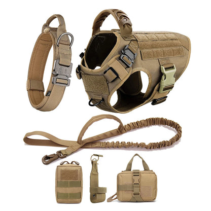 Harnais Tactique Chien Pochettes