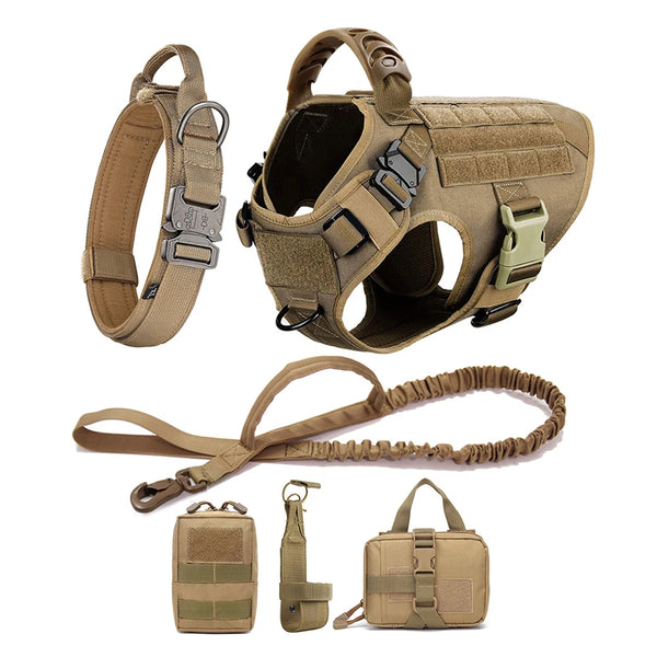 Harnais Tactique Chien Pochettes