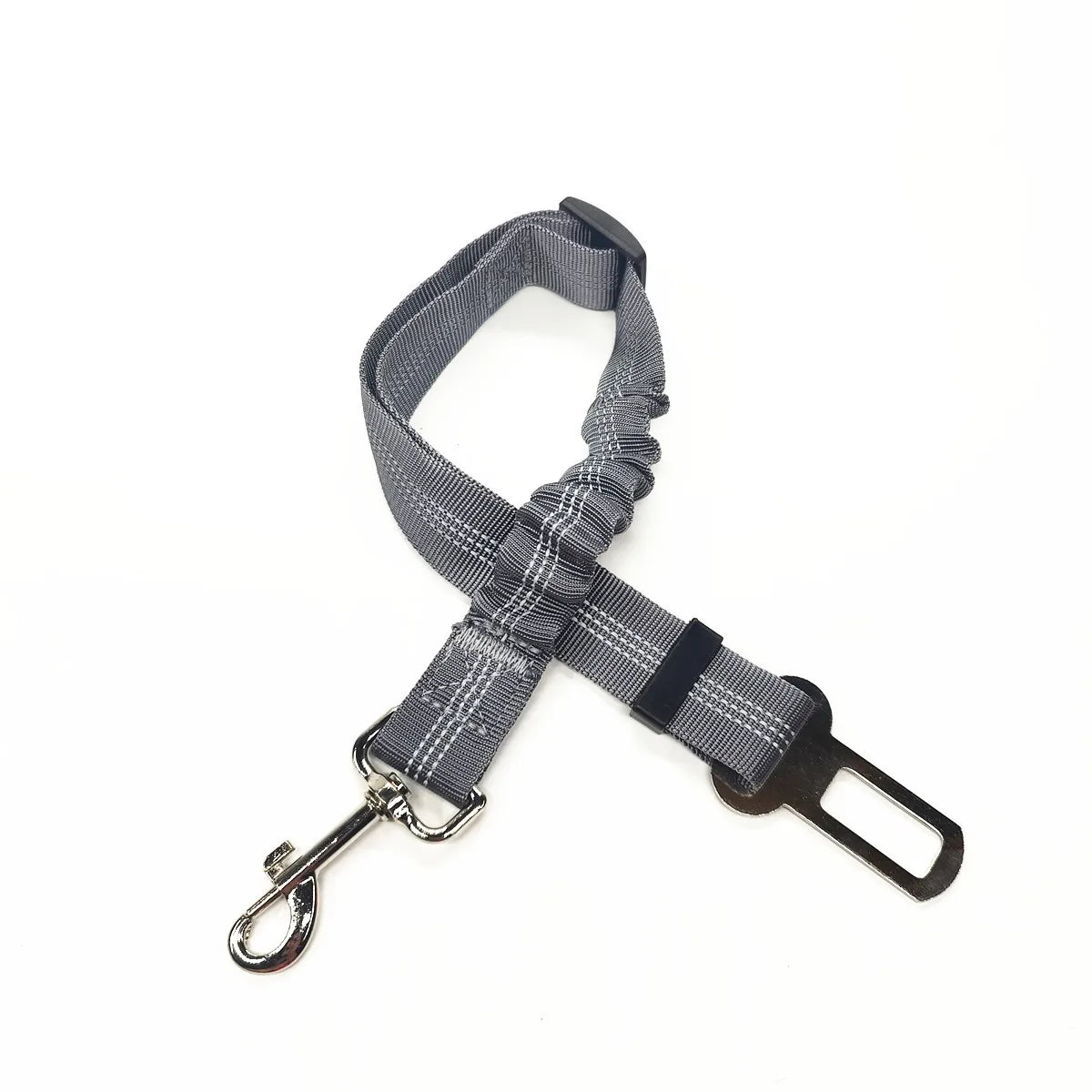 Ceinture de sécurité chien voiture élastique coloris gris