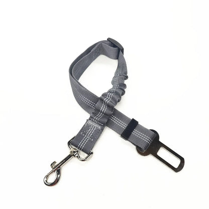 Ceinture de sécurité chien voiture élastique coloris gris