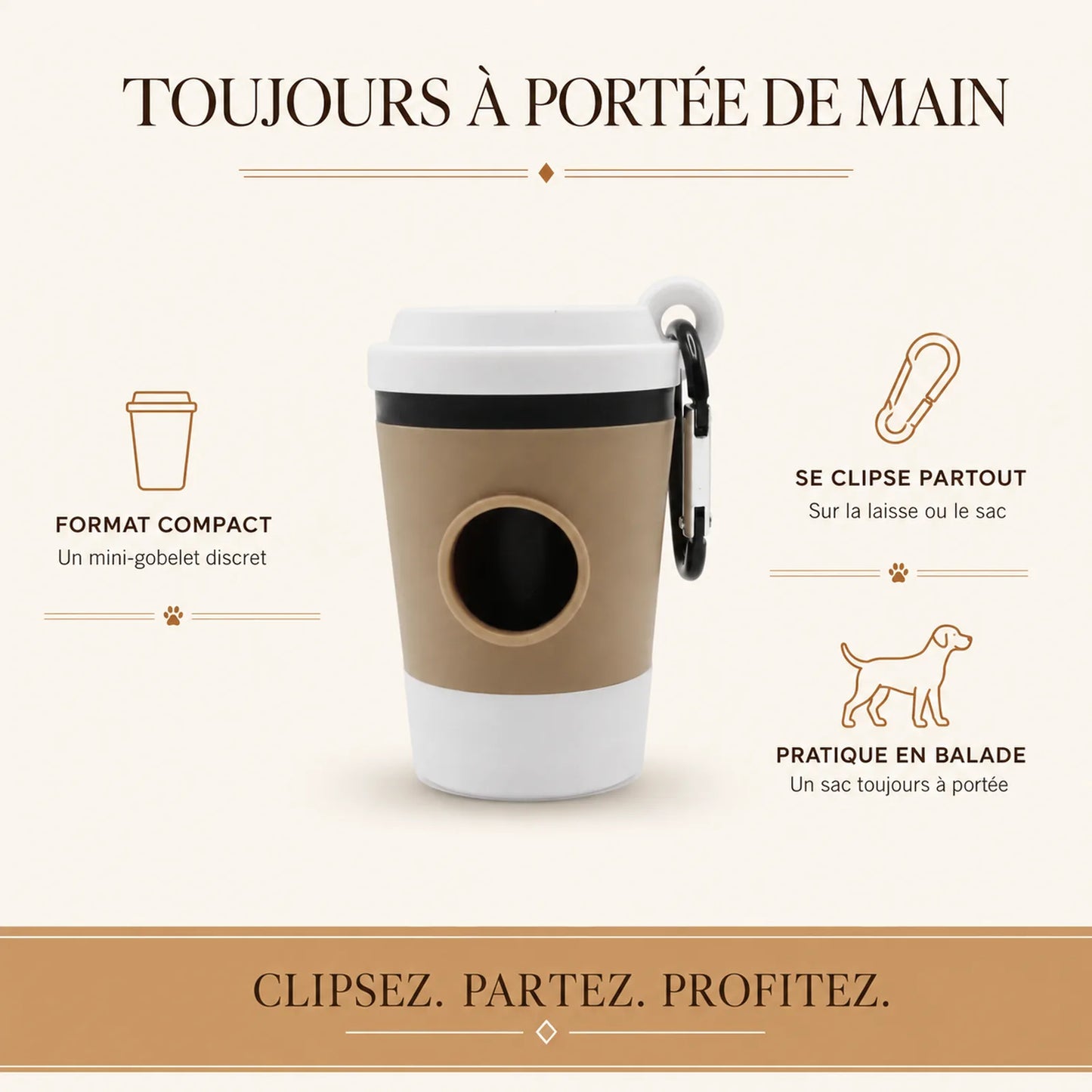 distributeur sacs crottes chien benefice principal