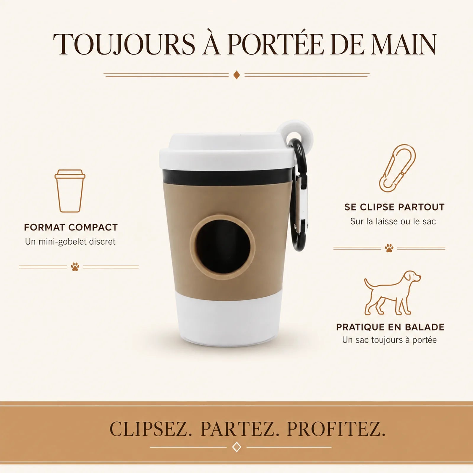 distributeur sacs crottes chien benefice principal