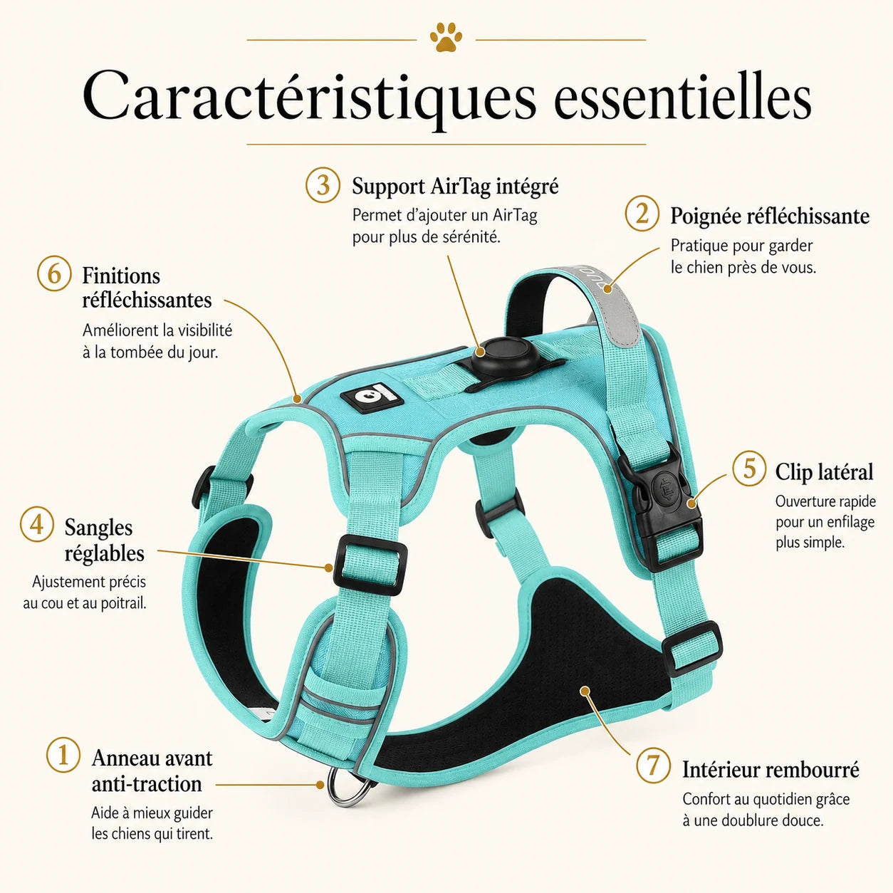 harnais-anti-traction-avec-support-airtag-caracteristiques-essentielles