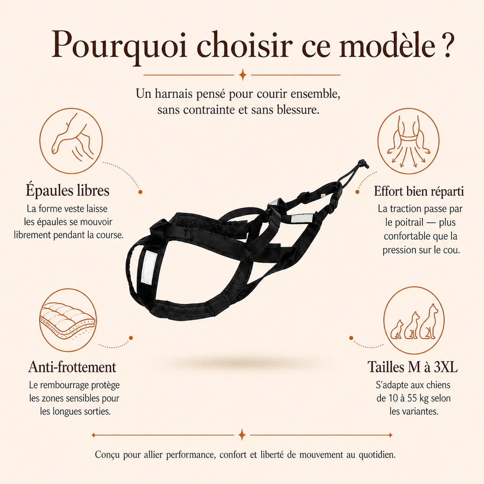 harnais canicross reflechissant jaune pourquoi choisir ce modele