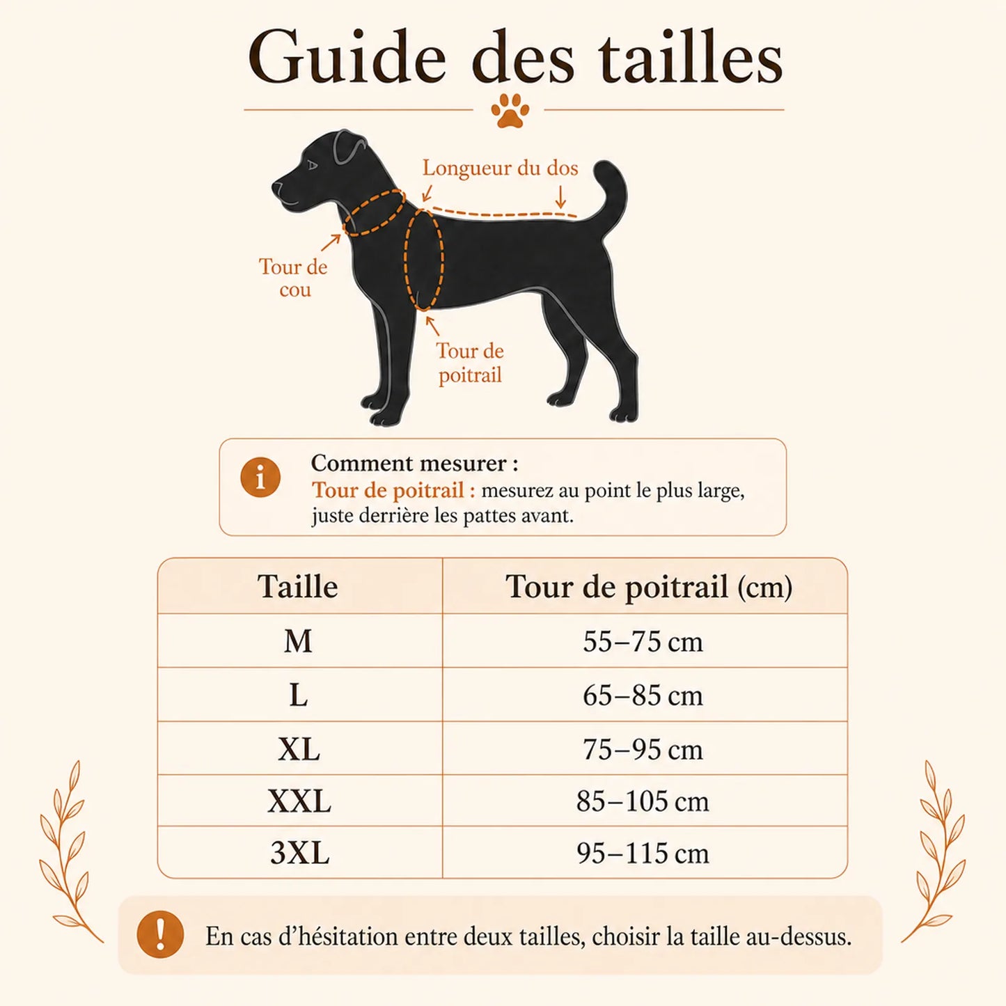 harnais canicross reflechissant rouge guide des tailles