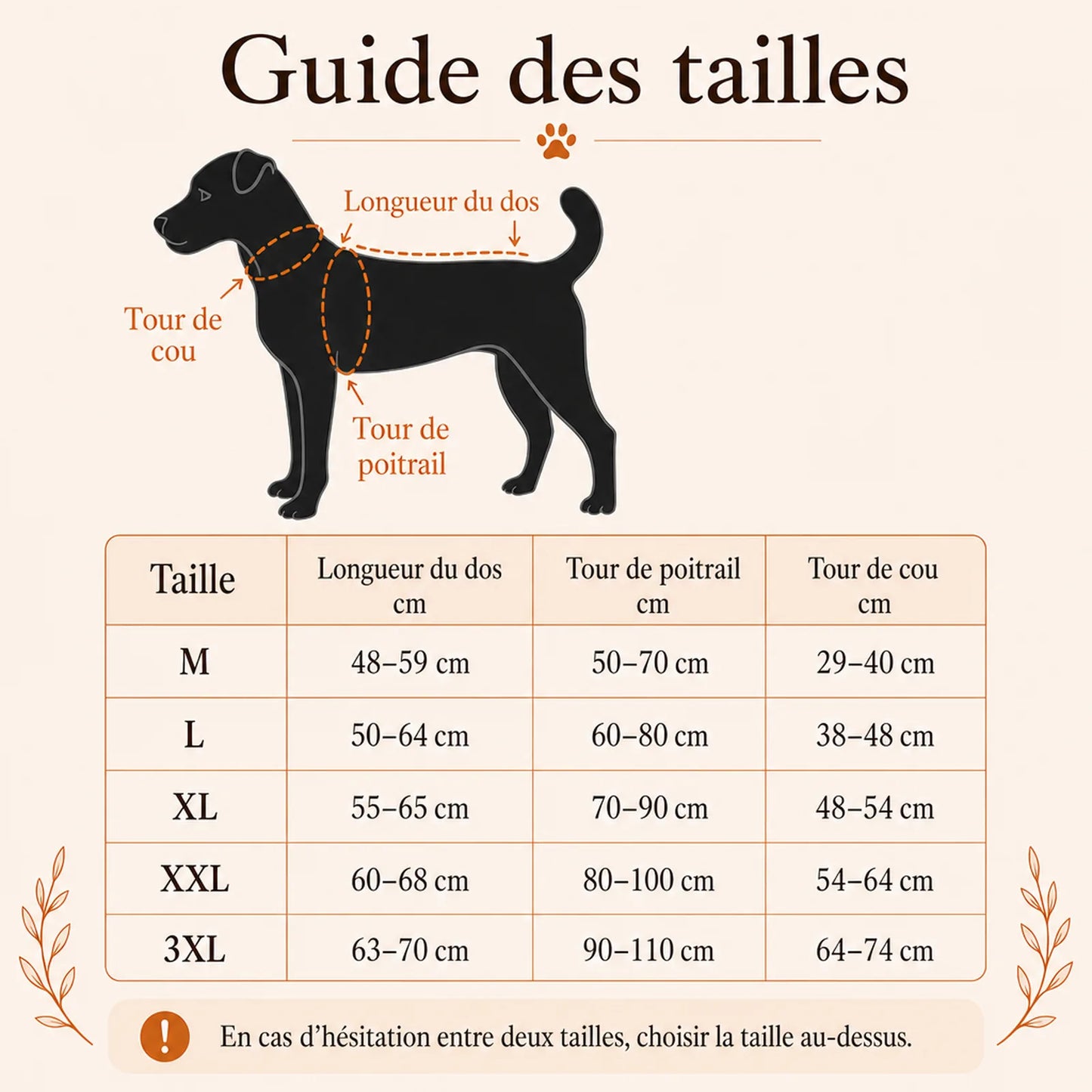 harnais canicross vert guide des tailles