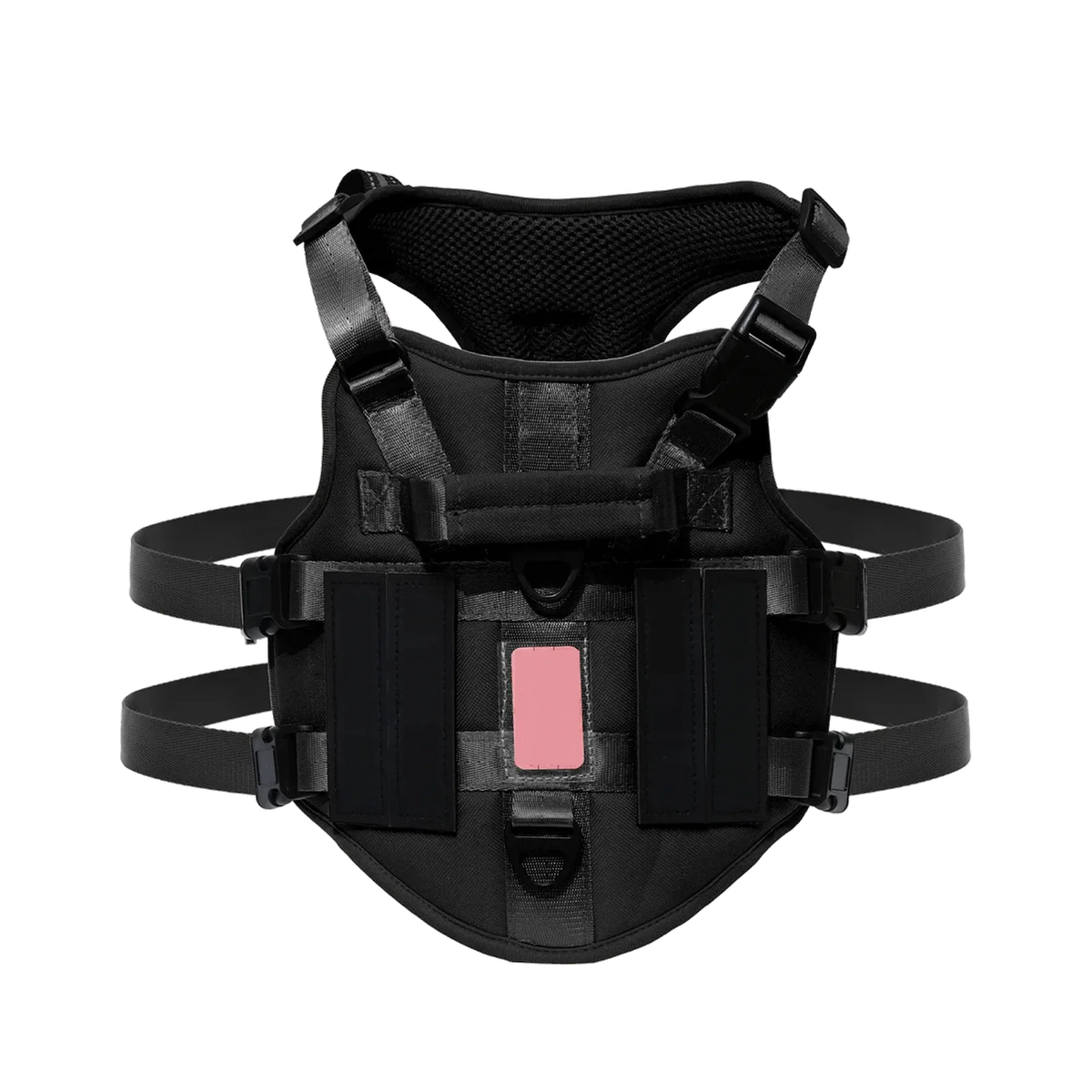 Harnais chien 3 points gilet, coloris noir