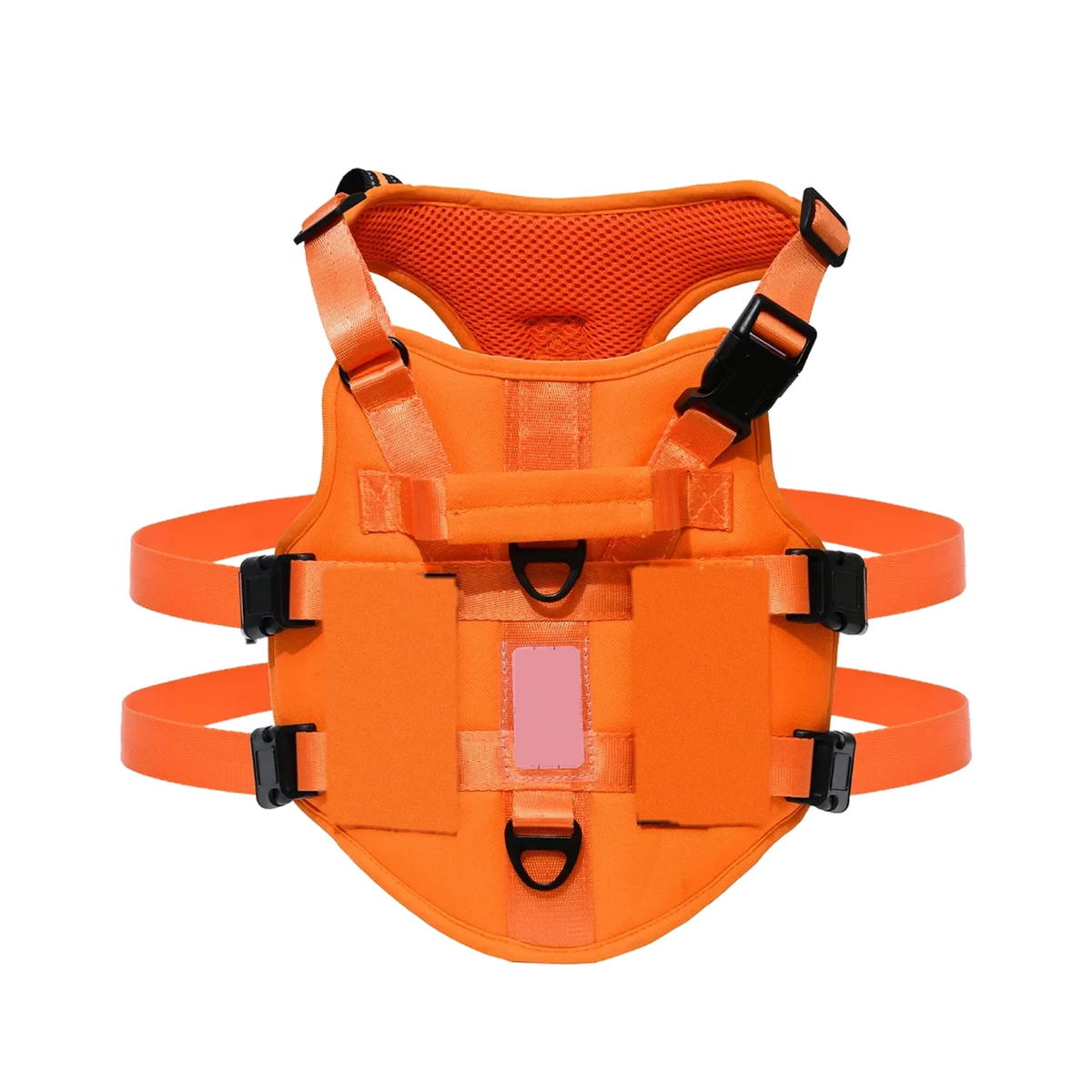 Harnais chien 3 points gilet, coloris orange