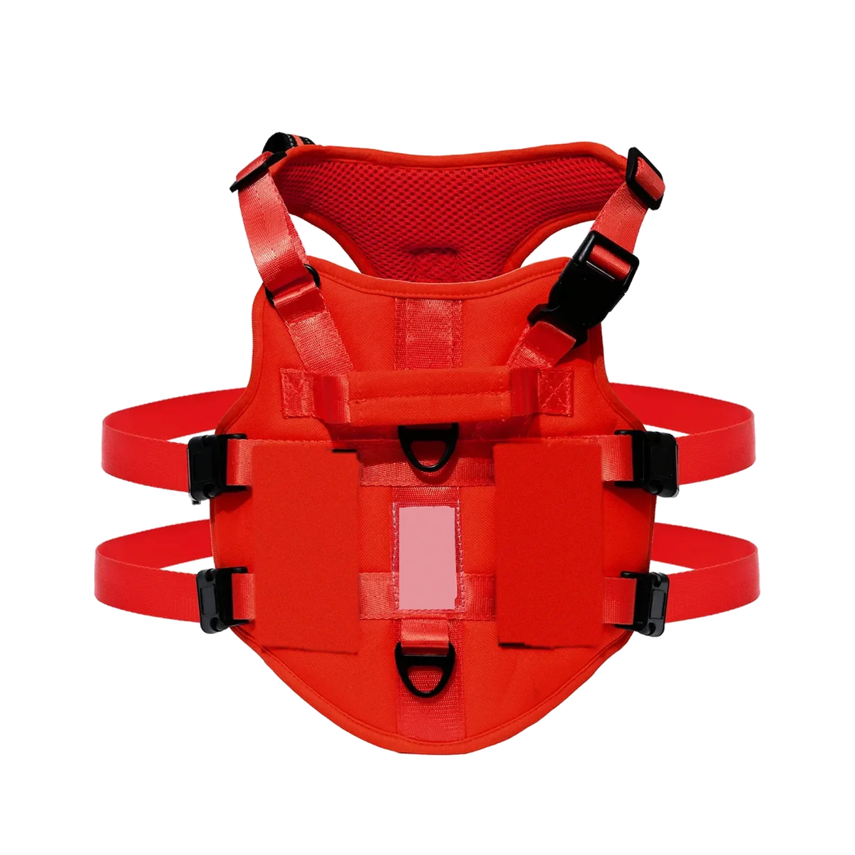 Harnais chien 3 points gilet, coloris rouge