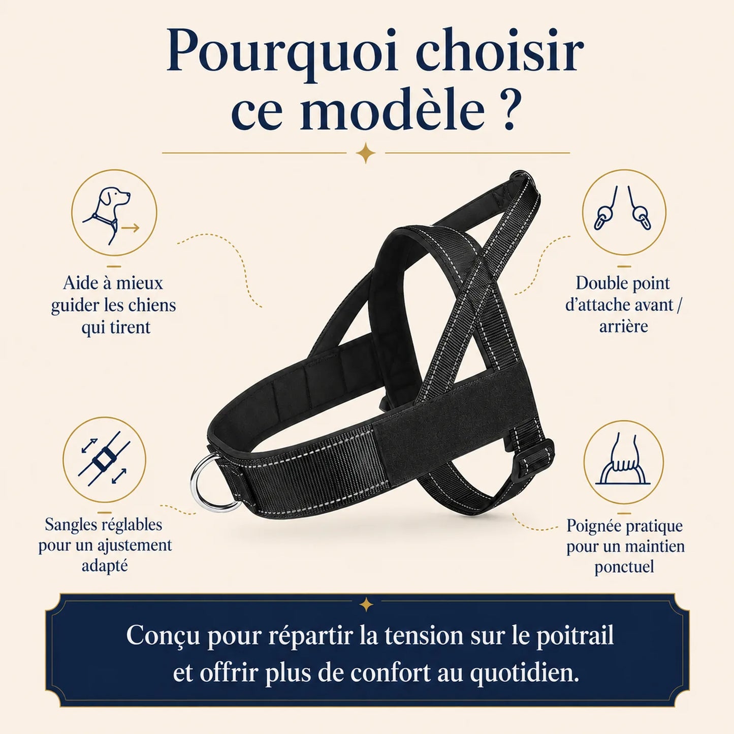 harnais chien anti traction anti fugue pourquoi choisir ce modele