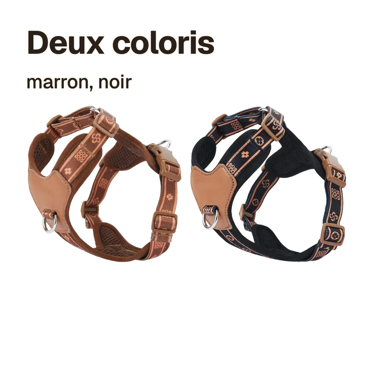 Les coloris du harnais chien anti traction léger