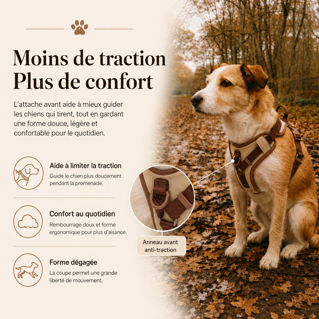 Harnais Chien Anti Traction Original