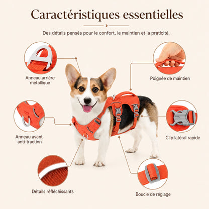 Harnais Chien Anti Traction Promenade