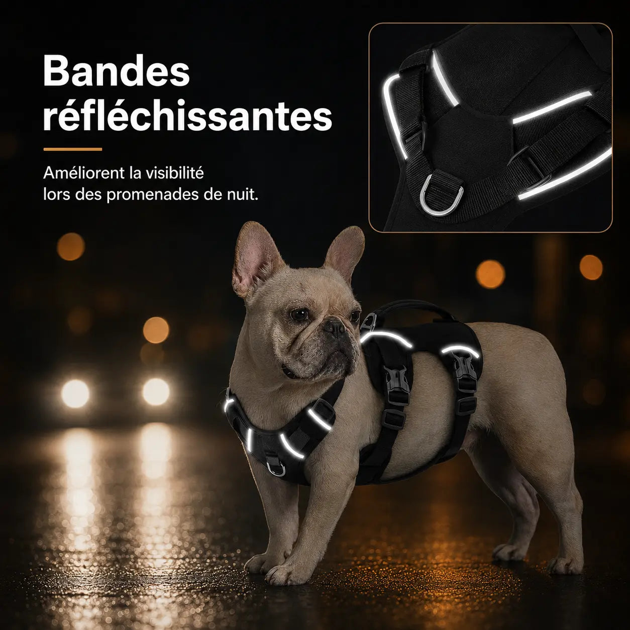 Harnais Chien Anti Traction Promenade