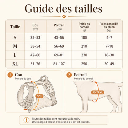 Harnais Chien Anti Traction Réfléchissant