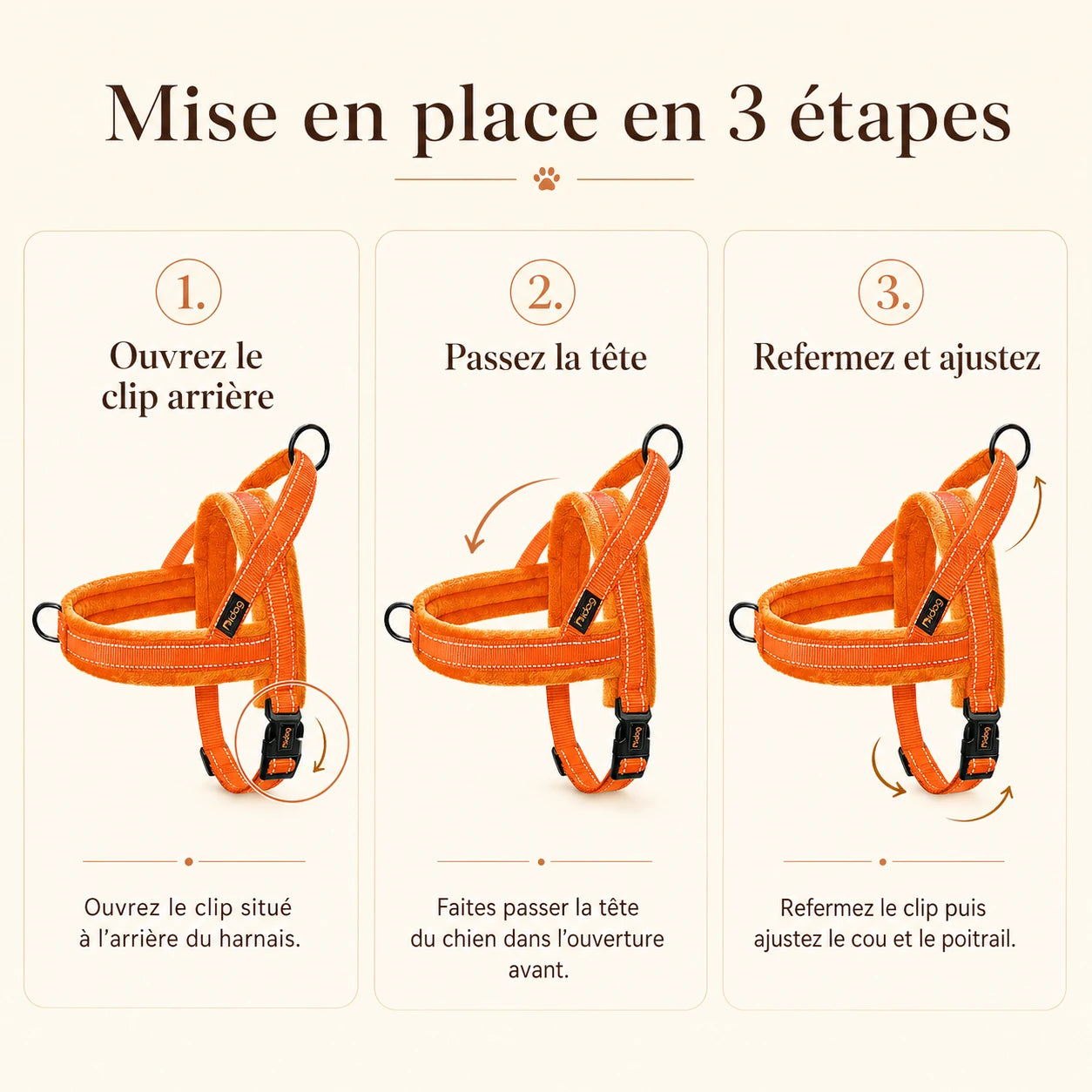 Harnais Chien Anti Traction Rembourré