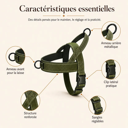 harnais chien anti traction renforce caracteristiques essentielles