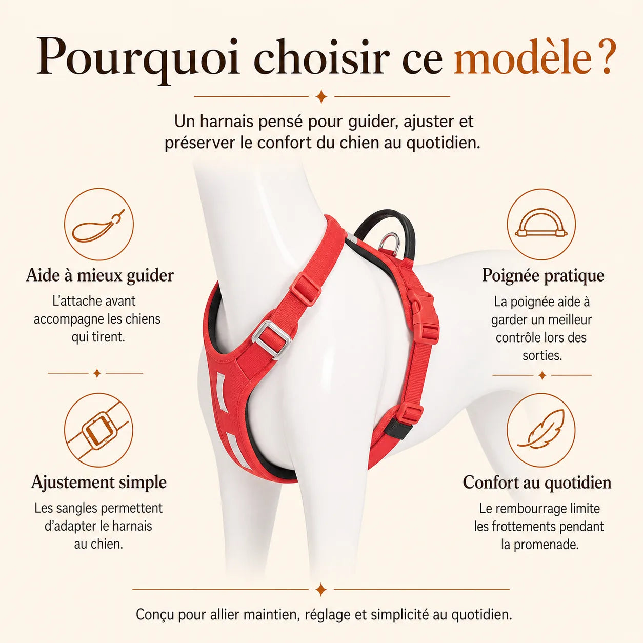 harnais chien anti traction securite pourquoi choisir ce modele