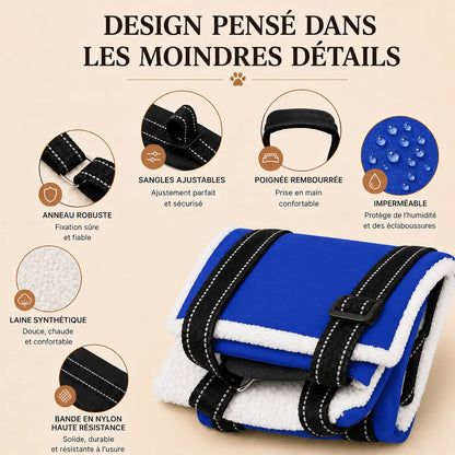 Harnais Chien Handicapé Bleu