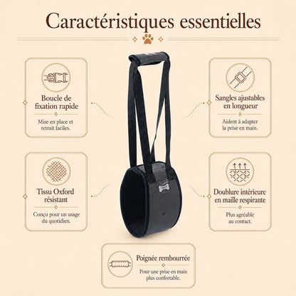 harnais chien handicape gris caracteristiques essentielles