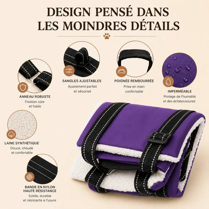 Harnais Chien Handicapé Violet