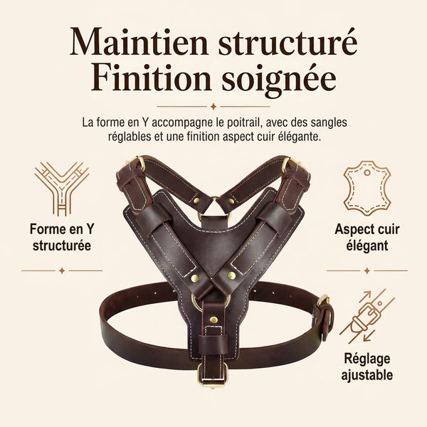 Harnais Chien Poignee Cuir - benefice principal v2