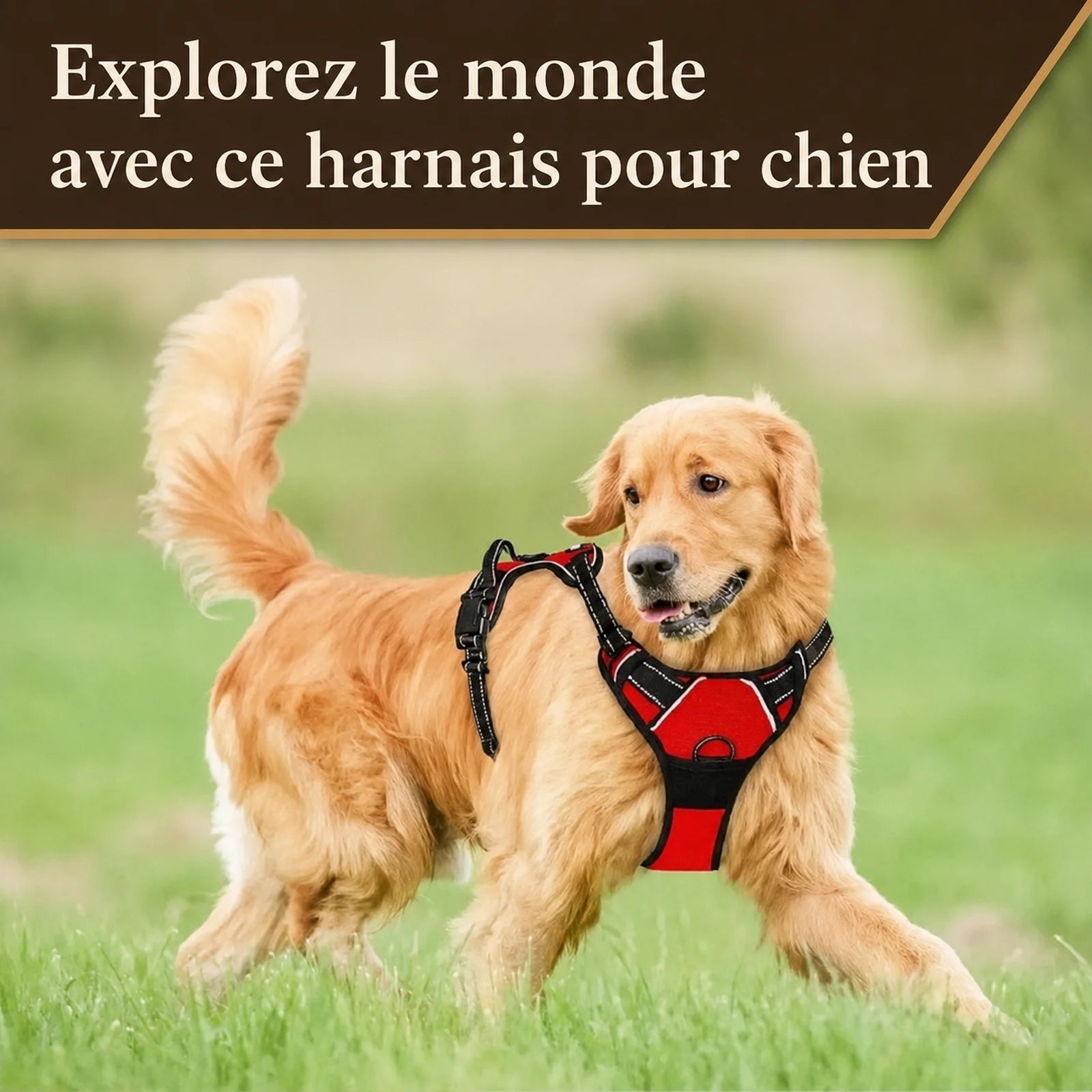 Harnais Chien Poignée Polyvalent - Explorez le monde