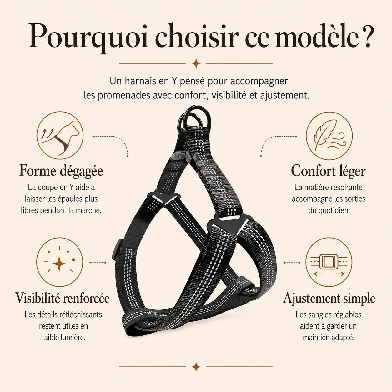 harnais chien y noir pourquoi choisir ce modele