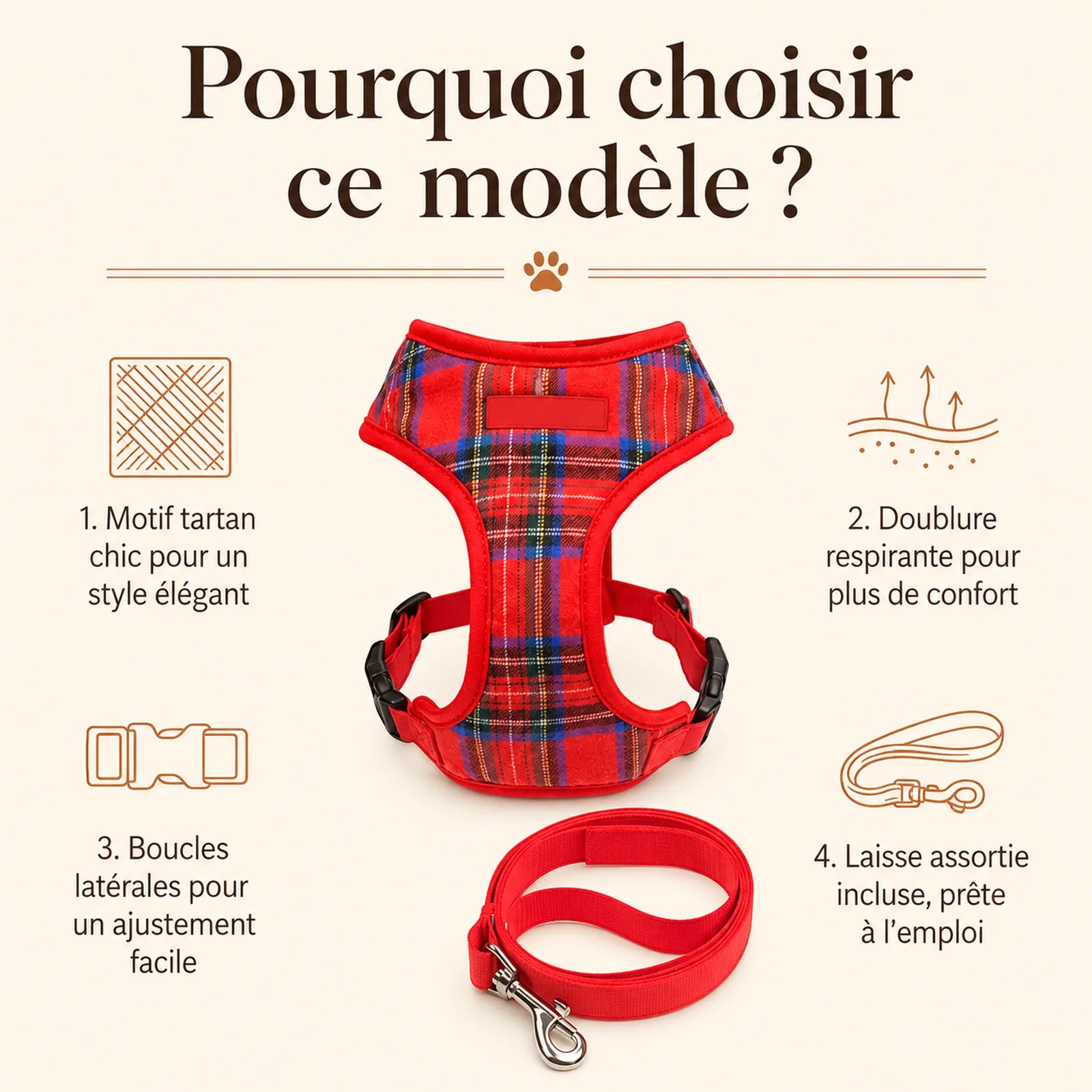 harnais chiot classique ajustable pourquoi choisir ce modele