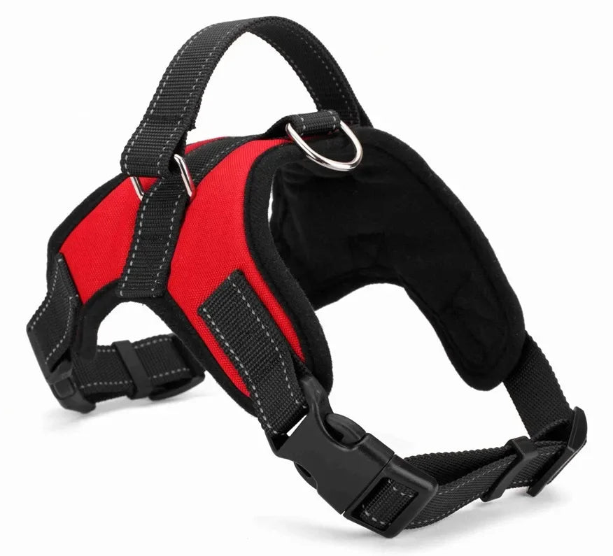 Harnais chiot Maille Respirante coloris rouge et noir