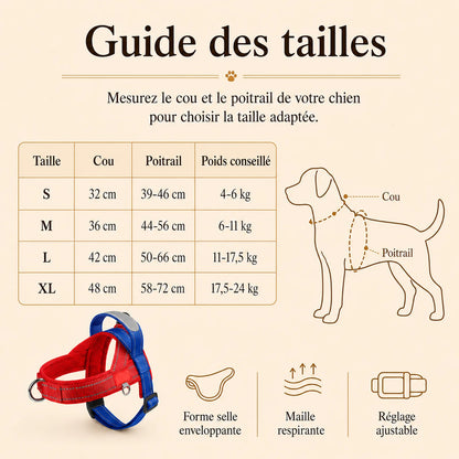 harnais petit chien selle ajustable guide des tailles