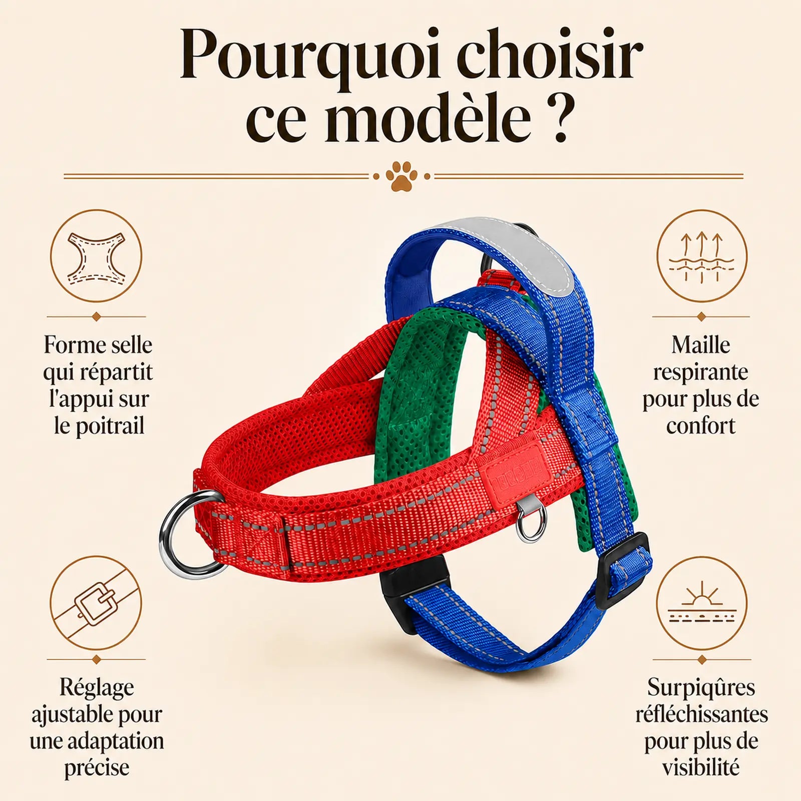 harnais petit chien selle ajustable pourquoi choisir ce modele