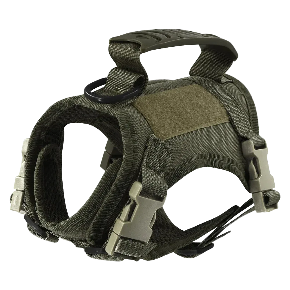 Harnais petit chien Tactique Léger coloris vert olive