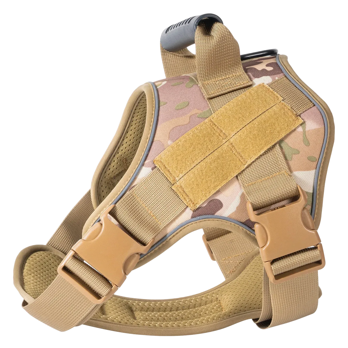 Harnais Tactique Chien Coloré, motif camouflage