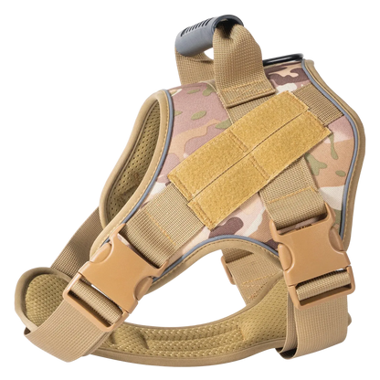 Harnais Tactique Chien Coloré, motif camouflage