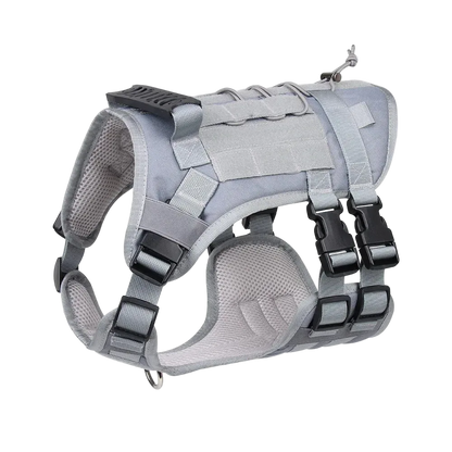 Harnais tactique chien Modulable coloris gris