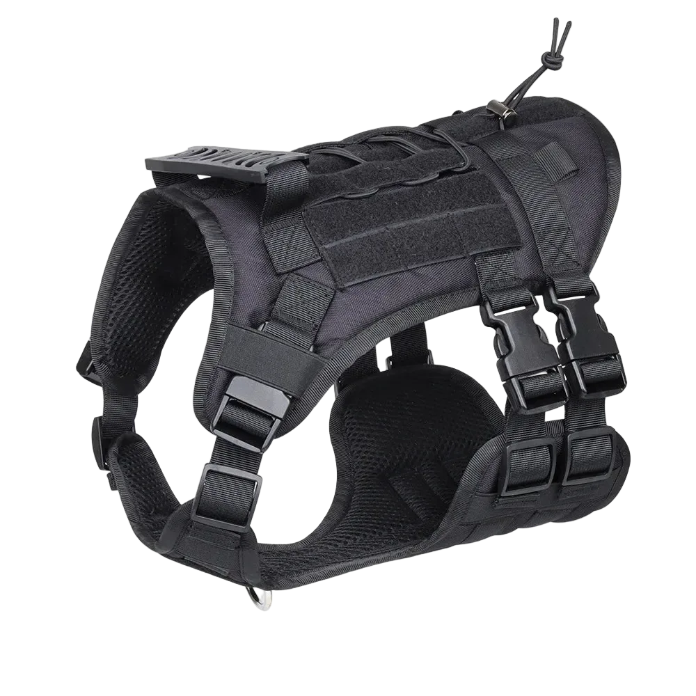 Harnais tactique chien Modulable coloris noir