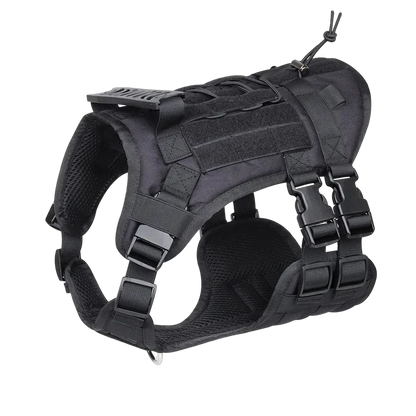 Harnais tactique chien Modulable coloris noir
