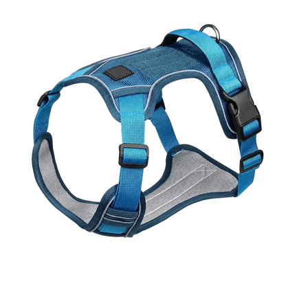 Harnais Tactique Chien Oxford coloris bleu