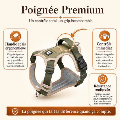 Harnais tactique chien oxford - poignee premium handle epais
