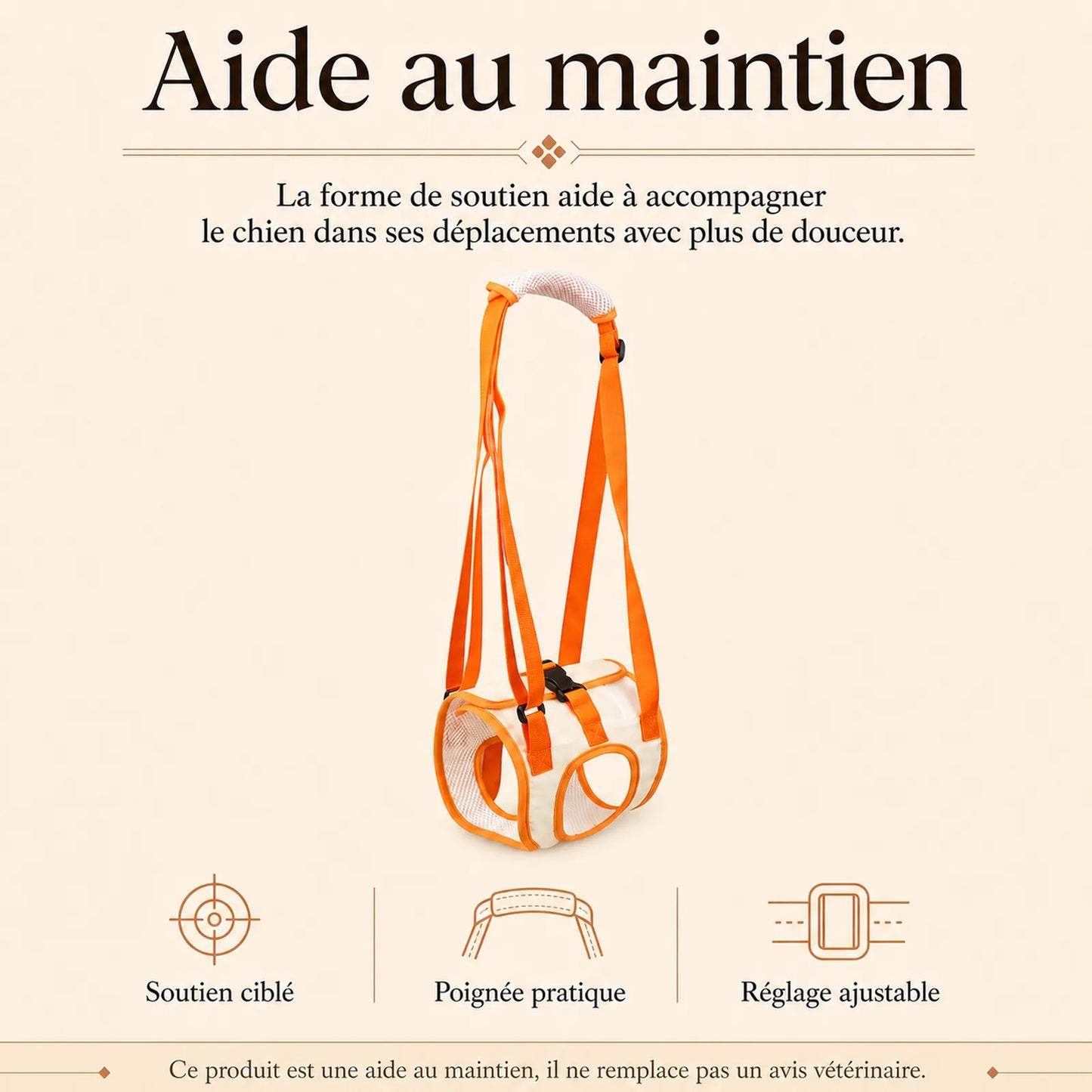 sangle chien handicape arriere benefice principal